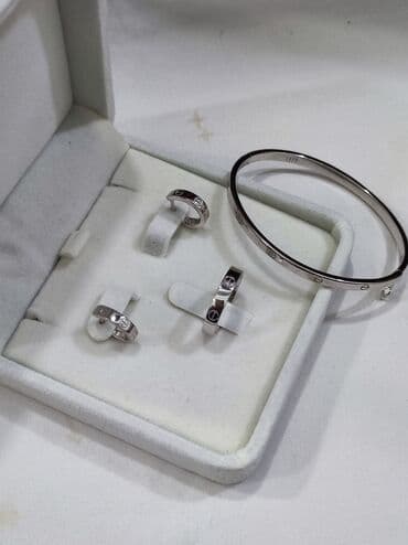 самые красивые свадебные платья в мире: Серебряный Набор+ браслет Карьтие Дизайн Италия Серебро 925 пробы — 10