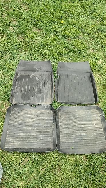 рифленный лист: Комплект автомобильных резиновых ковриков (4 шт.) - Материал: плотная — 3