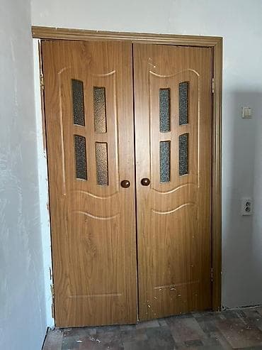 двери на балкон: Балконная дверь, Б/у, Со стеклом — 1