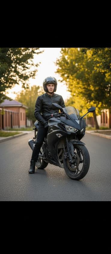 Спортивный мотоцикл в черном матовом цвете. срочно на 100 тысч at lalafo.kg Спортивный мотоцикл в черном матовом цвете. срочно на 100 тысч