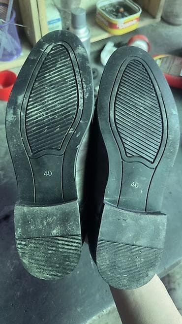 балетки 37: Мужские туфли, 40, Б/у, цвет - Коричневый, Самовывоз — 2