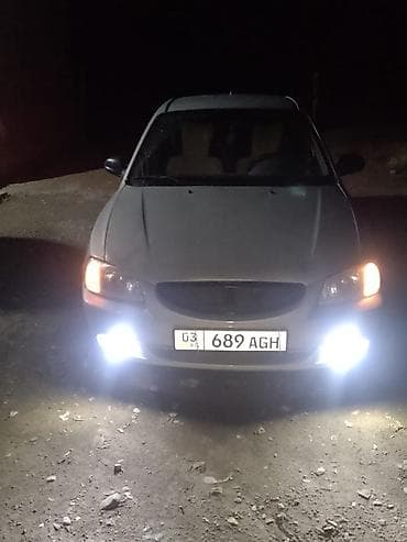 арзан машине: Hyundai Accent: 2003 г., Бензин, Седан — 1