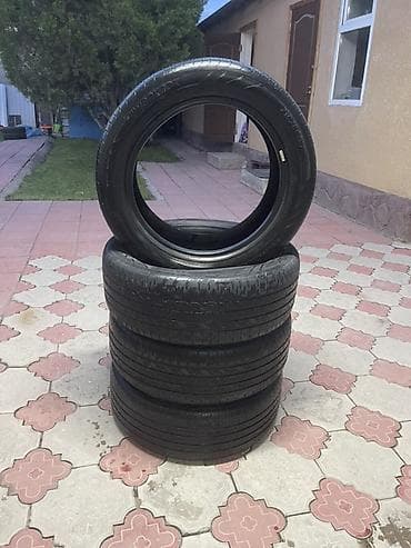 гигант ош: Шины 215 / 55 / R 17, Лето, Б/у, Комплект, Легковые, Корея, Hankook — 1