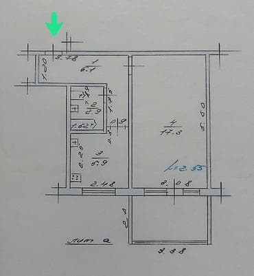 Недвижимость: 1 комната, 38 м², 104 серия, 4 этаж — 1