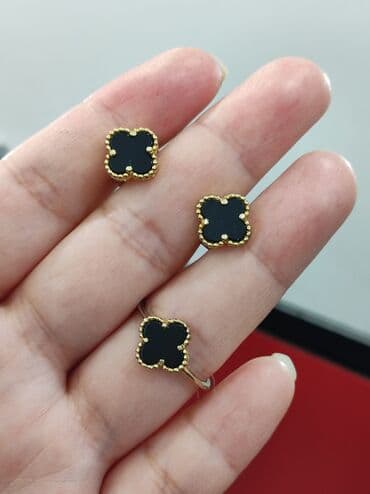 свадебные платья от производителя: Серебряный Набор Ванклиф Дизайн Италия Серебро с напылением жёлтое — 1