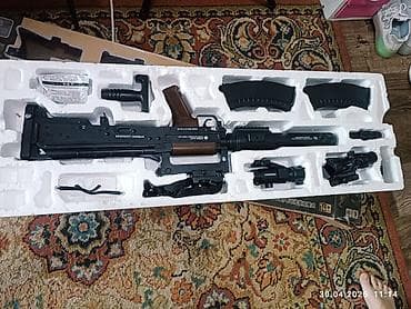газавая пушка: Игровой бластер «GROZA» (гелевый страйкбольный/орбиз‑ланчер), комплект — 2
