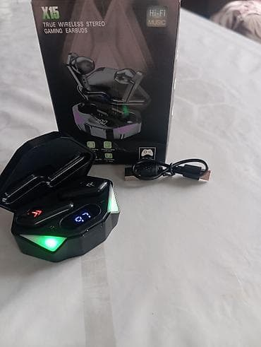 usb: Беспроводные игровые наушники X15 TWS - Формат: True Wireless Stereo — 1