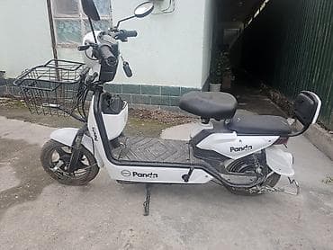 мотоцикл панда: Электроскутер Panda (белый) - Тип: городской электроскутер с педалями — 2