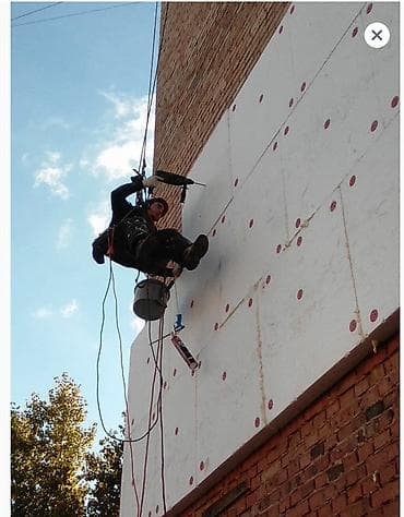 Утепление и отделка фасадов с промышленного альпинизма - Монтаж