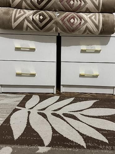 Мебель: Прикроватная тумба, Без зеркала, цвет - Белый, Другой материал — 1