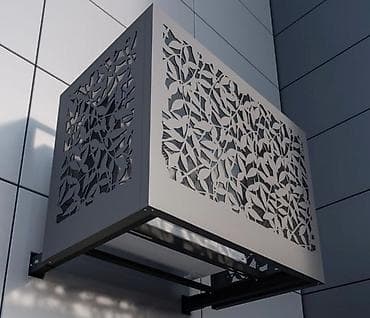 сетка затемнение: Декоративный защитный кожух для наружного блока кондиционера. - — 1