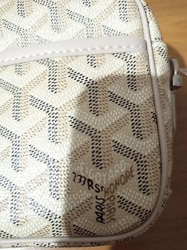 гоярд сумка: Сумка через плечо в стиле Goyard, бежево-кремовая с фирменным — 8
