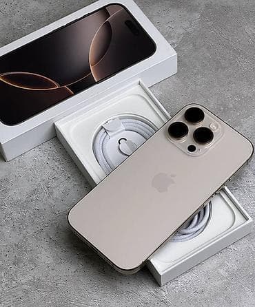 айфон за 15 тысяч: IPhone 16 Pro, Natural Titanium, Кабель — 1