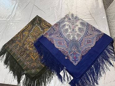 шарф осенний: Платки и шали с восточным/павлопосадским орнаментом - Формат — 3