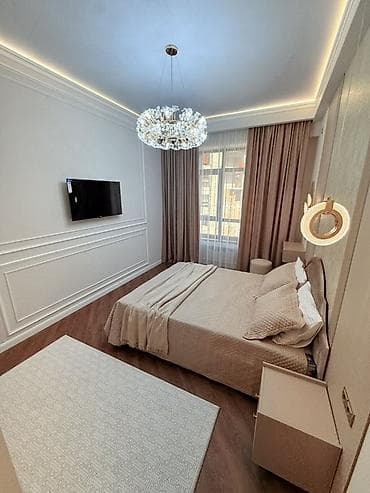 бишкек квартира собственник: 2 комнаты, 76 м², Элитка, 8 этаж, Дизайнерский ремонт — 3