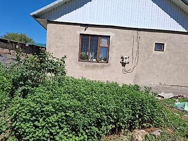простой: Одноэтажный дом с двускатной крышей и придомовым участком. - Материал — 3