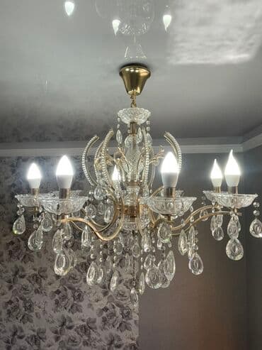 купить люстру в зал: Продается❗️❗️❗️ Элегантная люстра с восемью рожками, выполненная в — 1