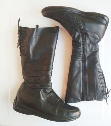 сапоги зимние женские натуральная кожа натуральный мех распродажа: 38-39р., женские зимние сапоги ( Финляндия), черного цвета, из — 2