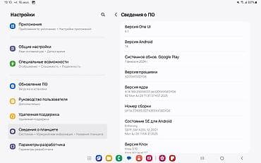 Планшеты: Планшет, Samsung, память 64 ГБ, 10" - 11", Wi-Fi, Б/у, Классический цвет - Серый — 6