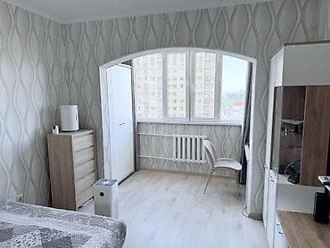 бишкек квартира 1 комнат: 1 комната, 44 м², 106 серия, 7 этаж, Косметический ремонт — 1