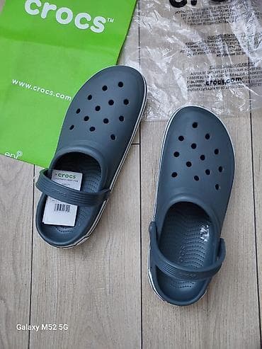 Босоножки, сандалии, шлепанцы: Мужские сандалии, 44, Crocs, Новый, цвет - Серый, Самовывоз — 4