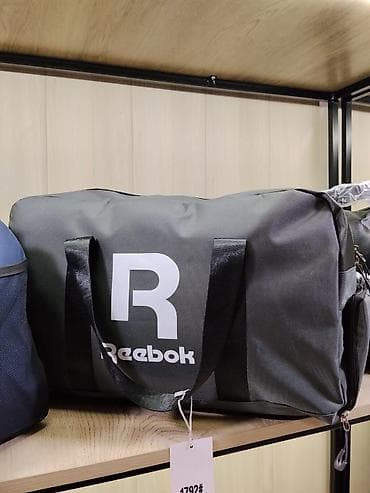 Аксессуарлар: Спортивная/дорожная сумка Reebok (модель 1792#), серый цвет. - — 1