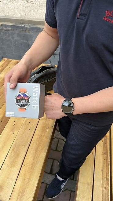 nokia e52: Смарт-часы HD300, 47 мм - Круглый AMOLED‑дисплей (яркий — 7