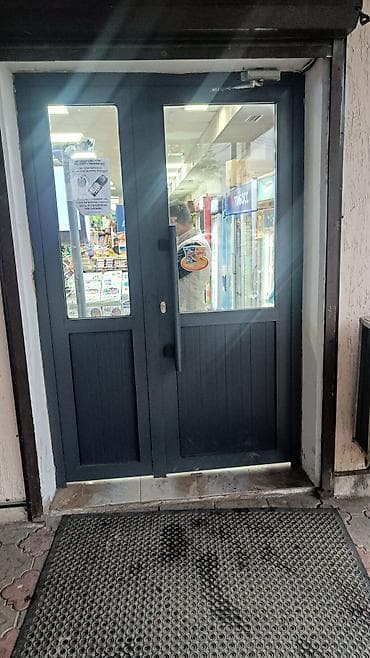 установка дверей кант: Алюминиевое окно на заказ, Тип окна: Витражные, Декоративные особенности: Фрамуга, Бесплатная установка, Без рассрочки — 4