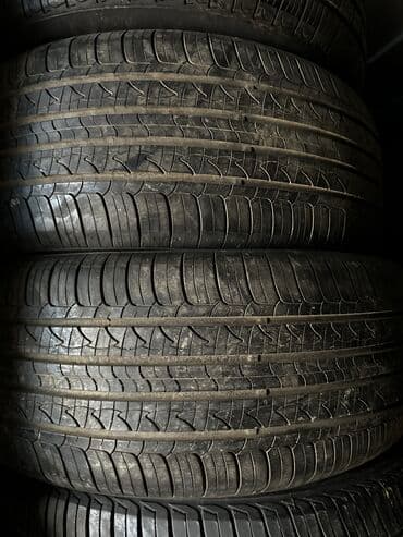 шины и диски на хундай портер 2: Шины 215 / 55 / R 17, Лето, Б/у, Пара, Легковые, Корея — 1