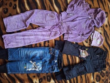 спортивные костюмы для девочек: Комплект, цвет - Фиолетовый — 1