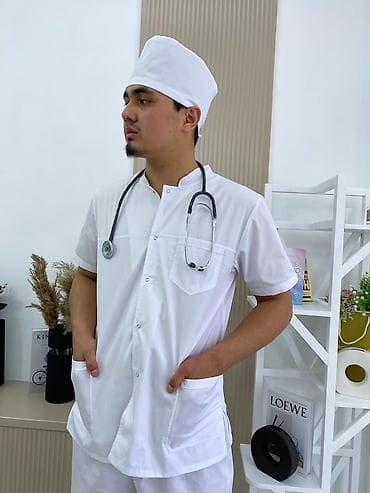 хиджап кийимдер: Мужской медицинский костюм с коротким рукавом - Комплект: куртка на — 8