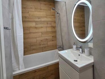 кварира бишкек: 1 бөлмө, Душ кабинасы, Жаздык, жууркан-төшөк каптары, Кондиционер — 7