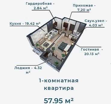 1 бөлмө, 57 м², Илимдер академиясы Элитка, 8 кабат, ПСО (өз алдынча бүтүрүү) lalafo.kg да 1 бөлмө, 57 м², Илимдер академиясы Элитка, 8 кабат, ПСО (өз алдынча бүтүрүү)