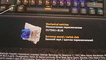 logitech g103: Клавиатура, Механическая, Проводное подключение, Размер: 80% — 3