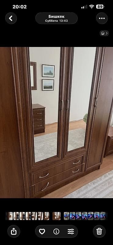 мебел спальни: СР! Сп.гарнитур 39т.с. Спальный гарнитур из дерева (цвет — тёмный — 7