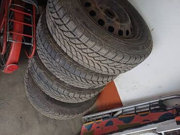 купить зимнюю резину бишкек: Колеса в сборе R 15, Зима, Б/у, Комплект, Легковые, Железные — 7