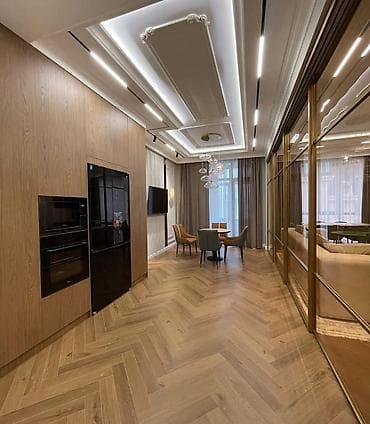 pro group: 3 комнаты, 137 м², Асанбай мкр Элитка, 9 этаж, Дизайнерский ремонт — 4