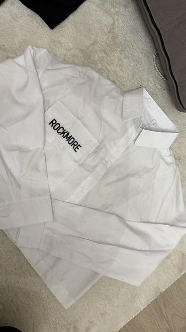 Белая рубашка ROCKMORE - Классическая белая рубашка с отложным