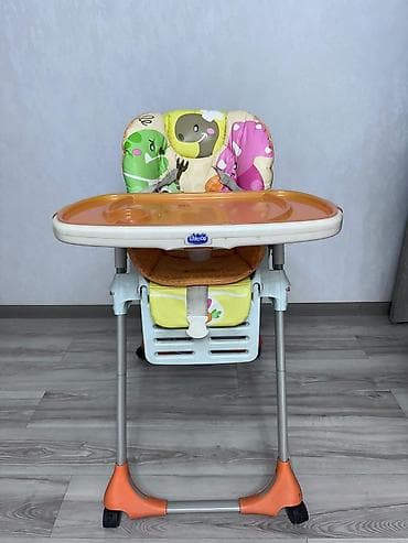 chico: Детский стульчик для кормления Chicco. - Регулировка высоты сиденья — 3