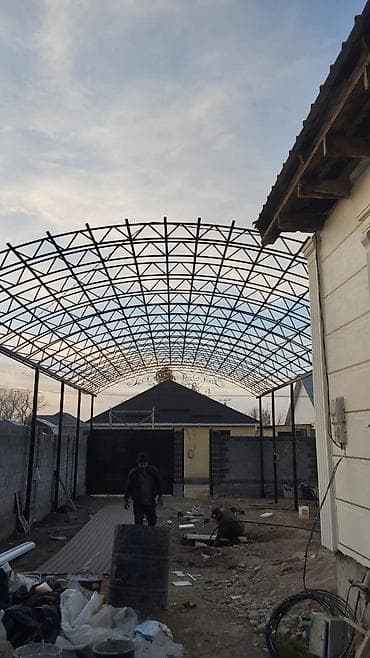 споттер сварка: Металлическая лестница Наружные, Форма лестницы: Прямая, Стиль: Классический — 2