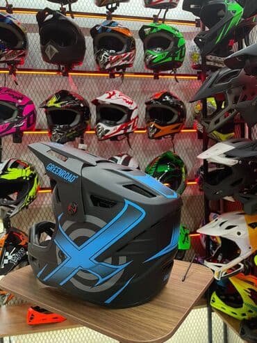 фонарик для велосипедов: Шлем велосипедный унисекс, на все лицо, для горных велосипедов — 2