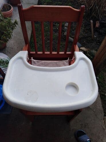 буфет бу: Детский деревянный стульчик+столик для кормления, трансформер в — 1