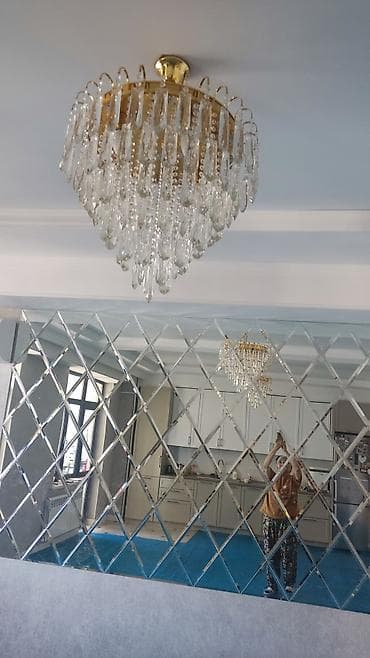 Каскадная потолочная люстра с хрусталём - Тип: потолочная люстра at lalafo.kg Каскадная потолочная люстра с хрусталём - Тип: потолочная люстра