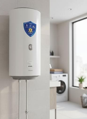 Накопительный водонагреватель Объем бака: 80 л, Haier, Эмалированная сталь, Новый