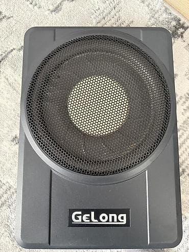 Автоэлектроника: Активный автомобильный сабвуфер GeLong, компактный корпус под сиденье — 1