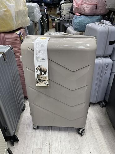 Чемоданы: Чемодан, Материал: Пластик, Большой (более 70 л), Твердый корпус — 1
