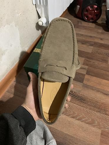 костюм лён: Лоферы, 41, LION, Б/у, цвет - Бежевый — 3