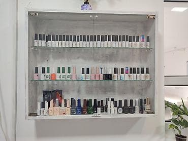 Настенная витрина/шкаф для косметики и лаков - Материал: корпус из — 3