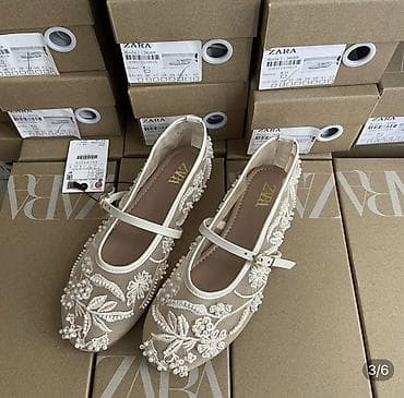 угги 36: Туфли, 37, 38, 39, Zara, Новый, цвет - Бежевый, Самовывоз, Платная доставка — 1