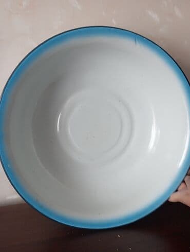 эмалированный таз: Эмалированная миска (таз) классической формы. - Материал: сталь с — 2